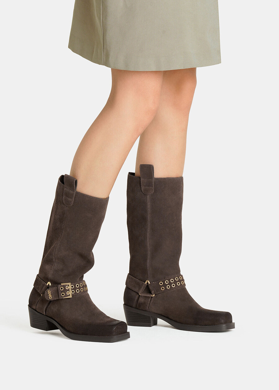 suede texan boots