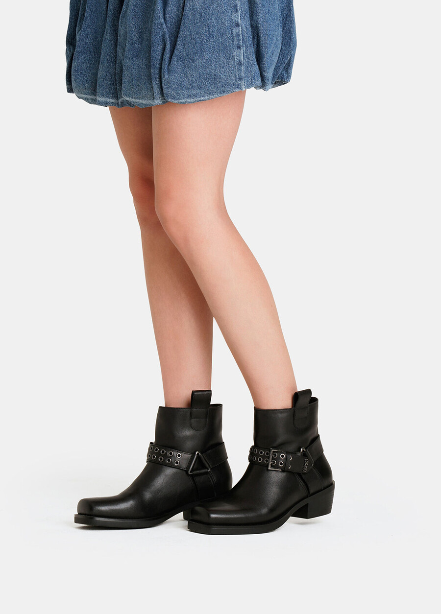 suede cowboy ankle boots