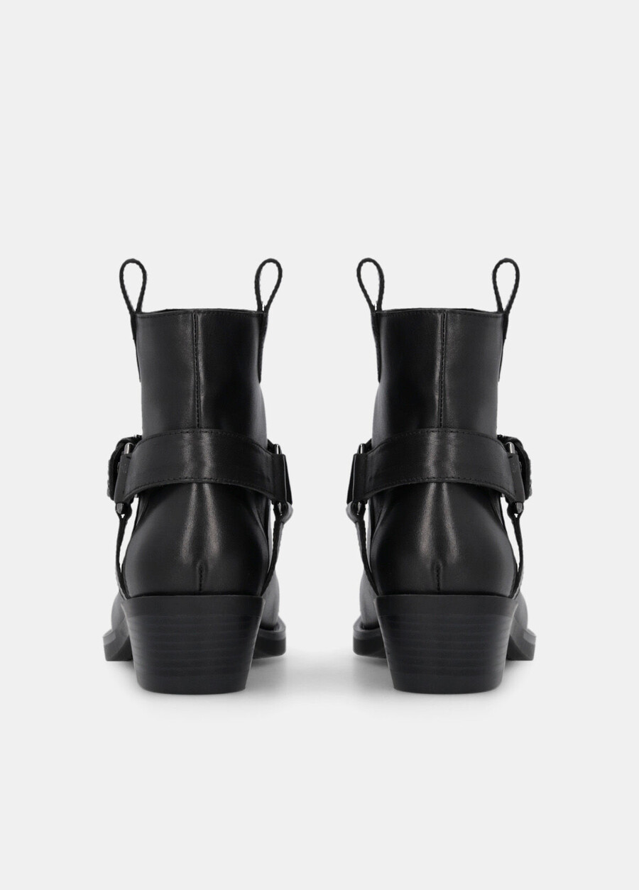suede cowboy ankle boots