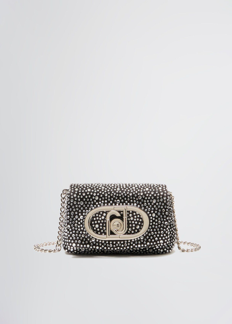 lapuffy mini bag with rhinestones