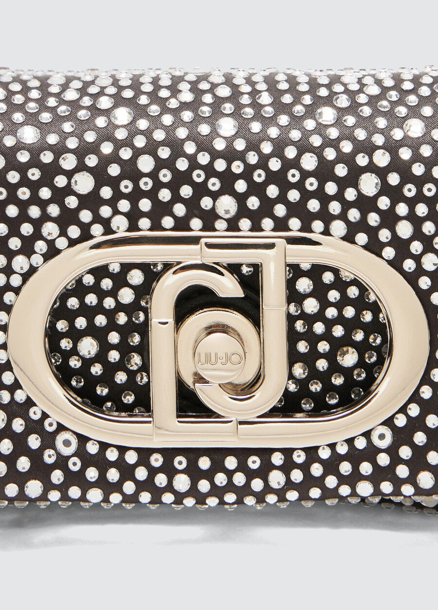 lapuffy mini bag with rhinestones
