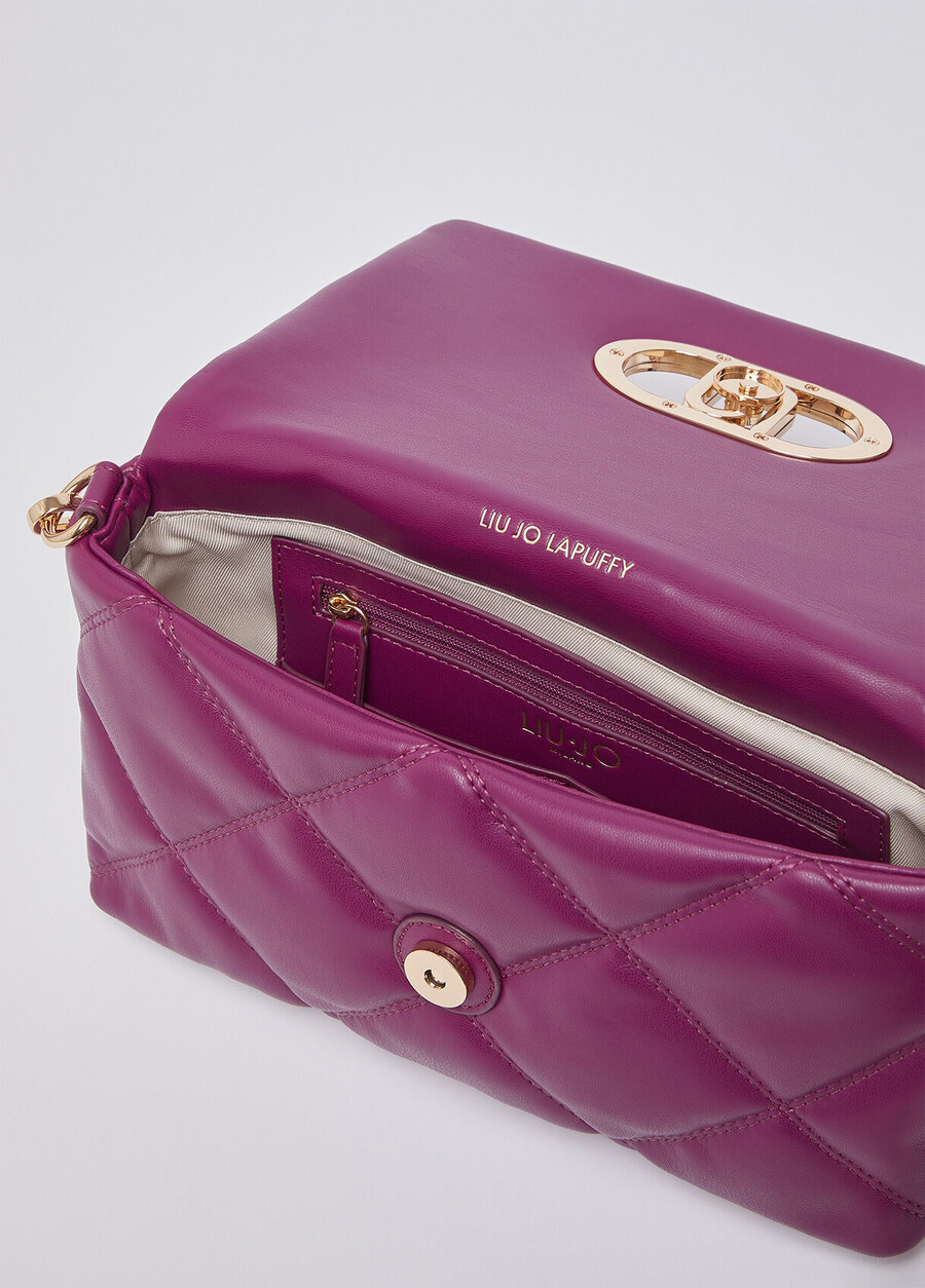 medium quilted lapuffy bag