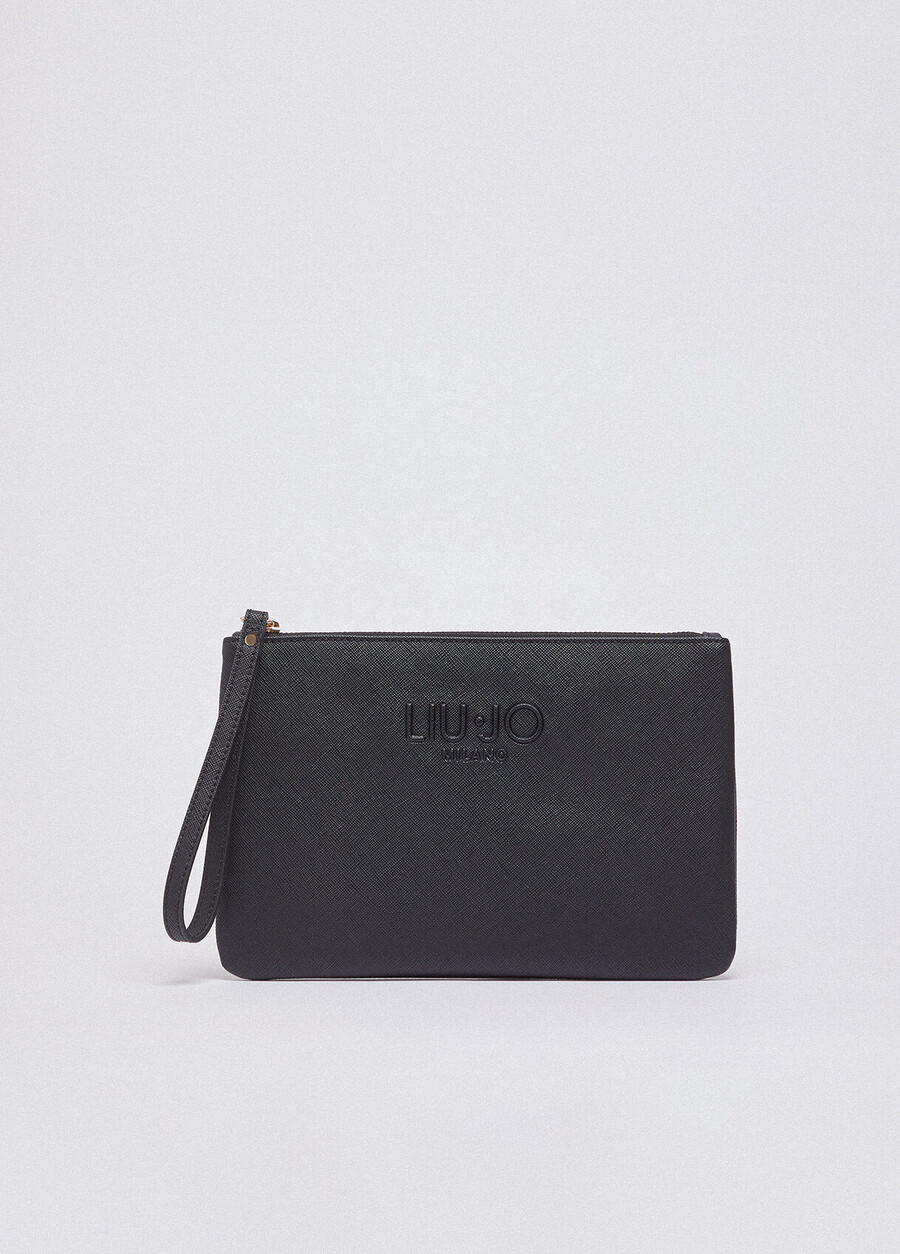 medium clutch bag with logo