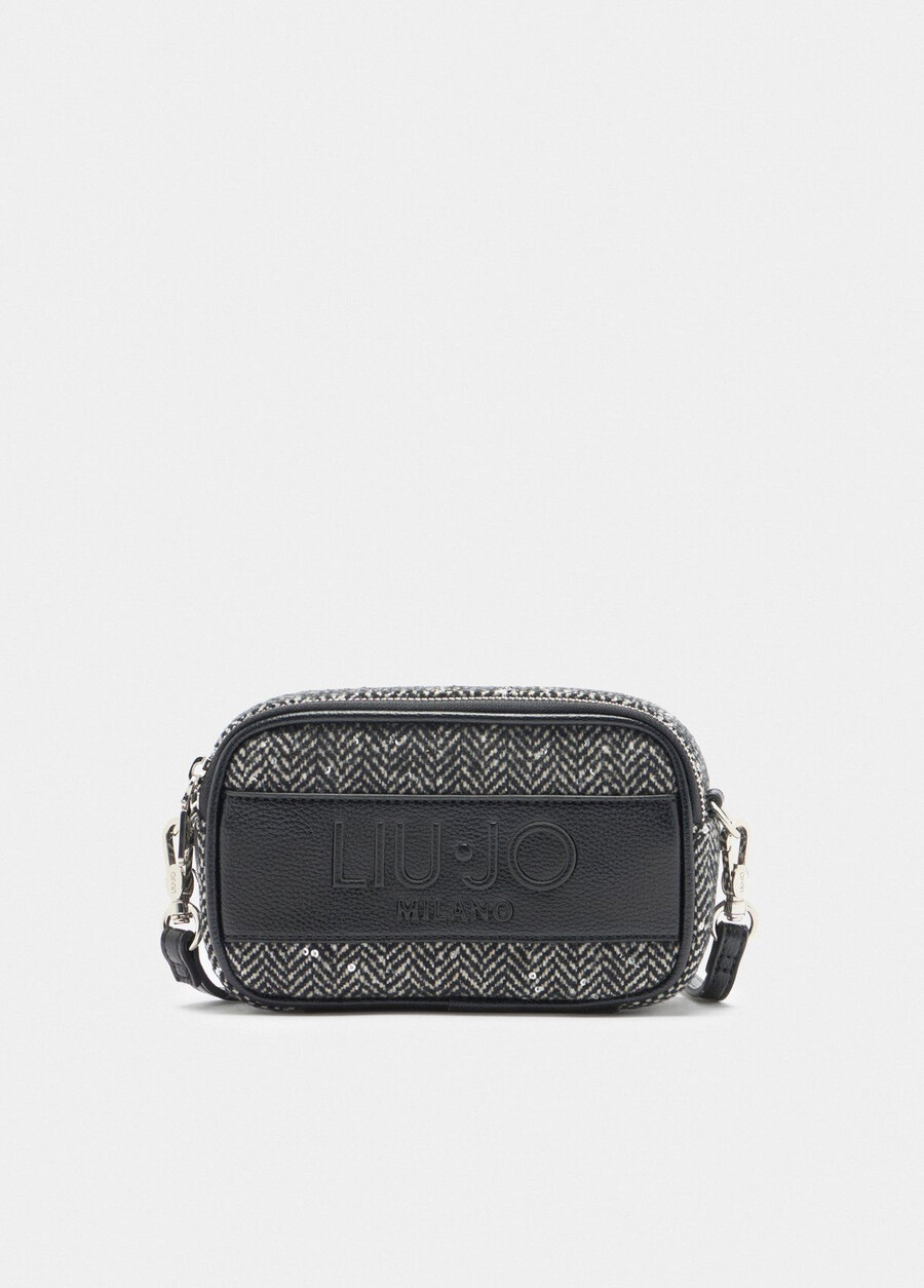small chevron bag with sequins