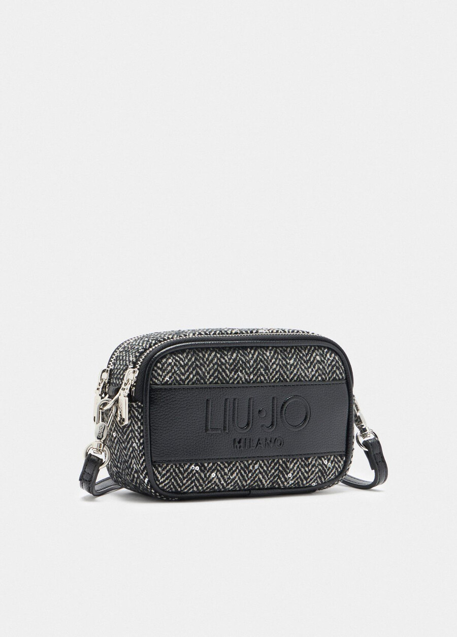 small chevron bag with sequins