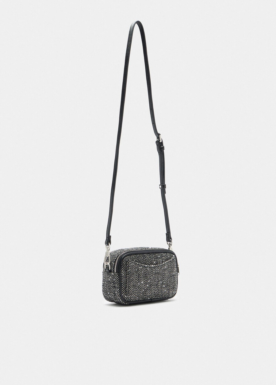 small chevron bag with sequins