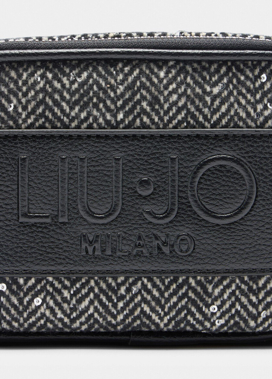 small chevron bag with sequins