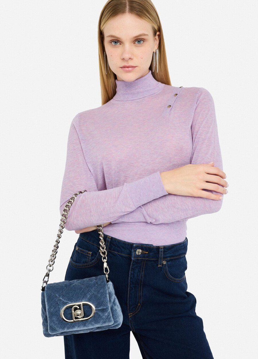 small velvet lapuffy bag