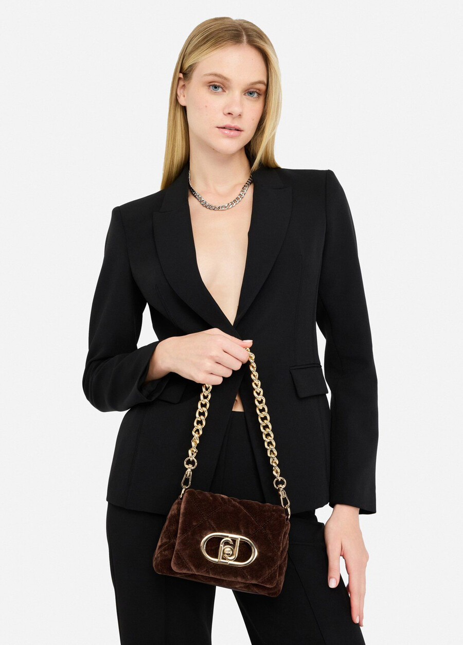 small velvet lapuffy bag