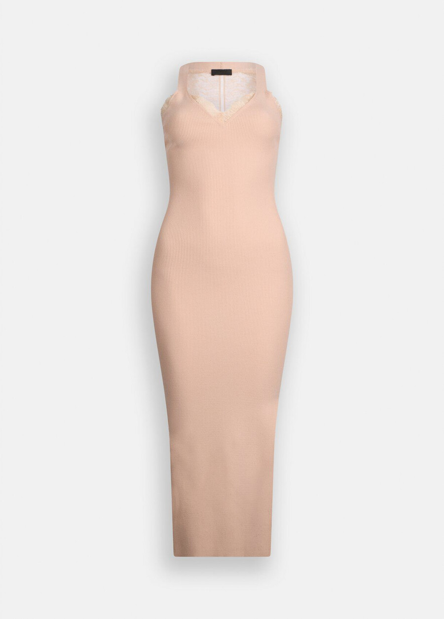 long knit dress