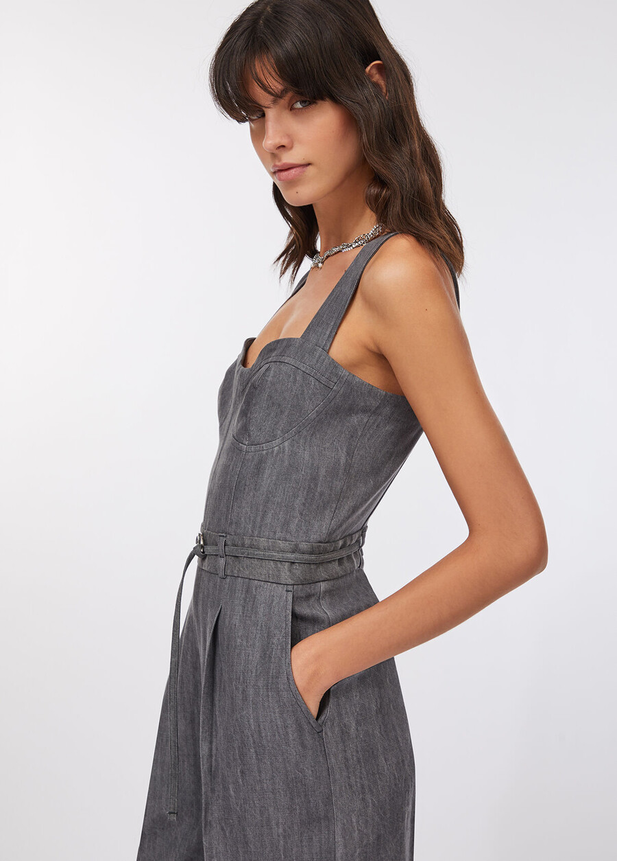 denim jumpsuit