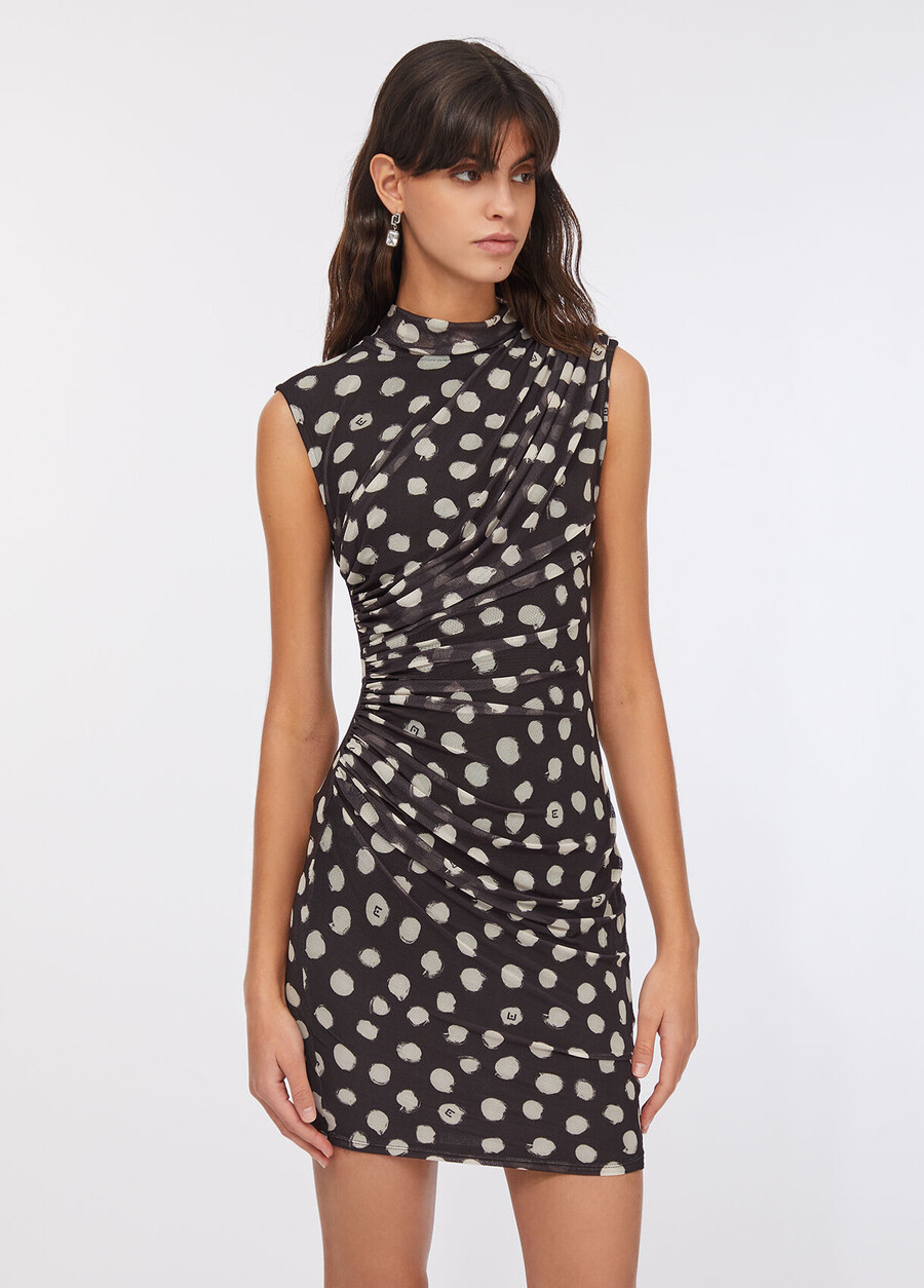 short polka dot dress
