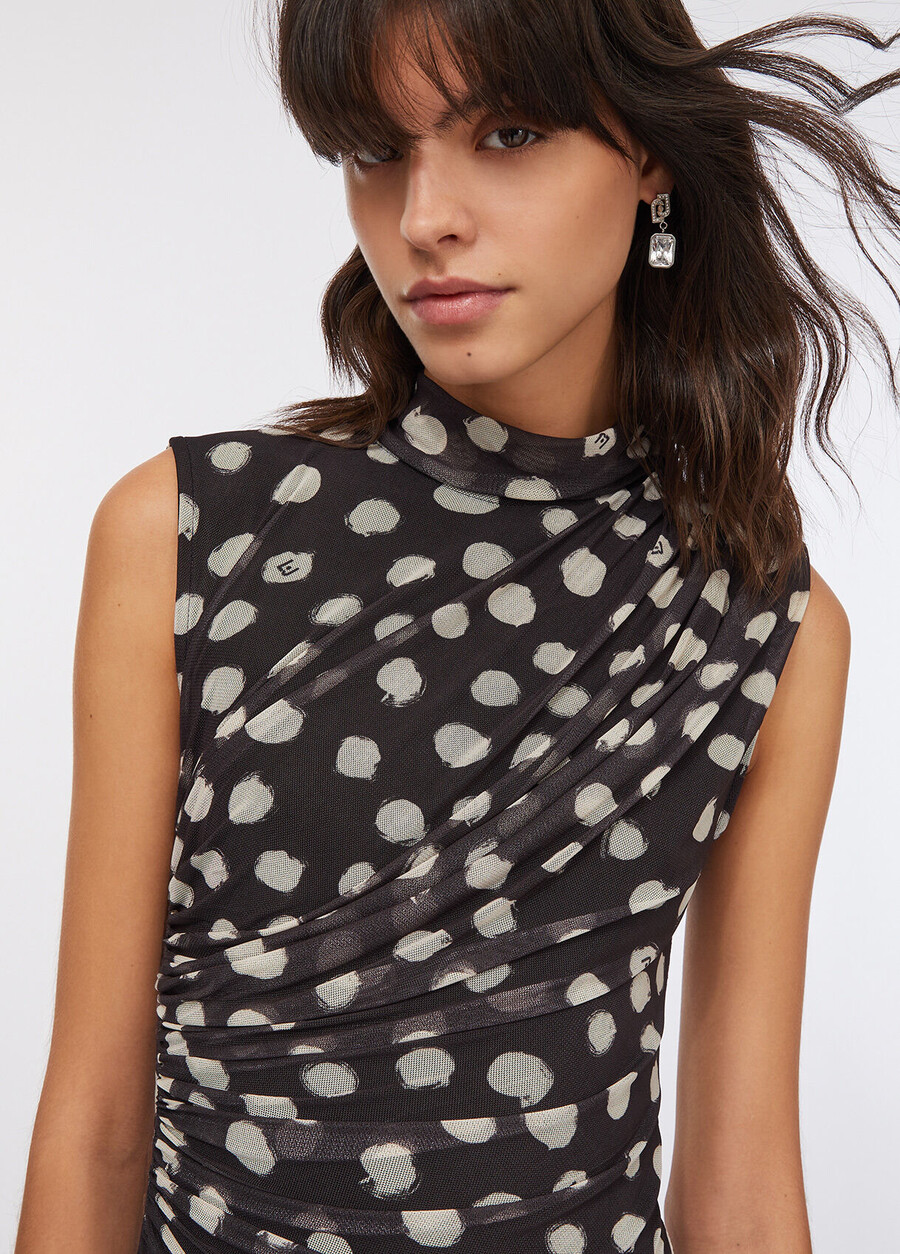 short polka dot dress