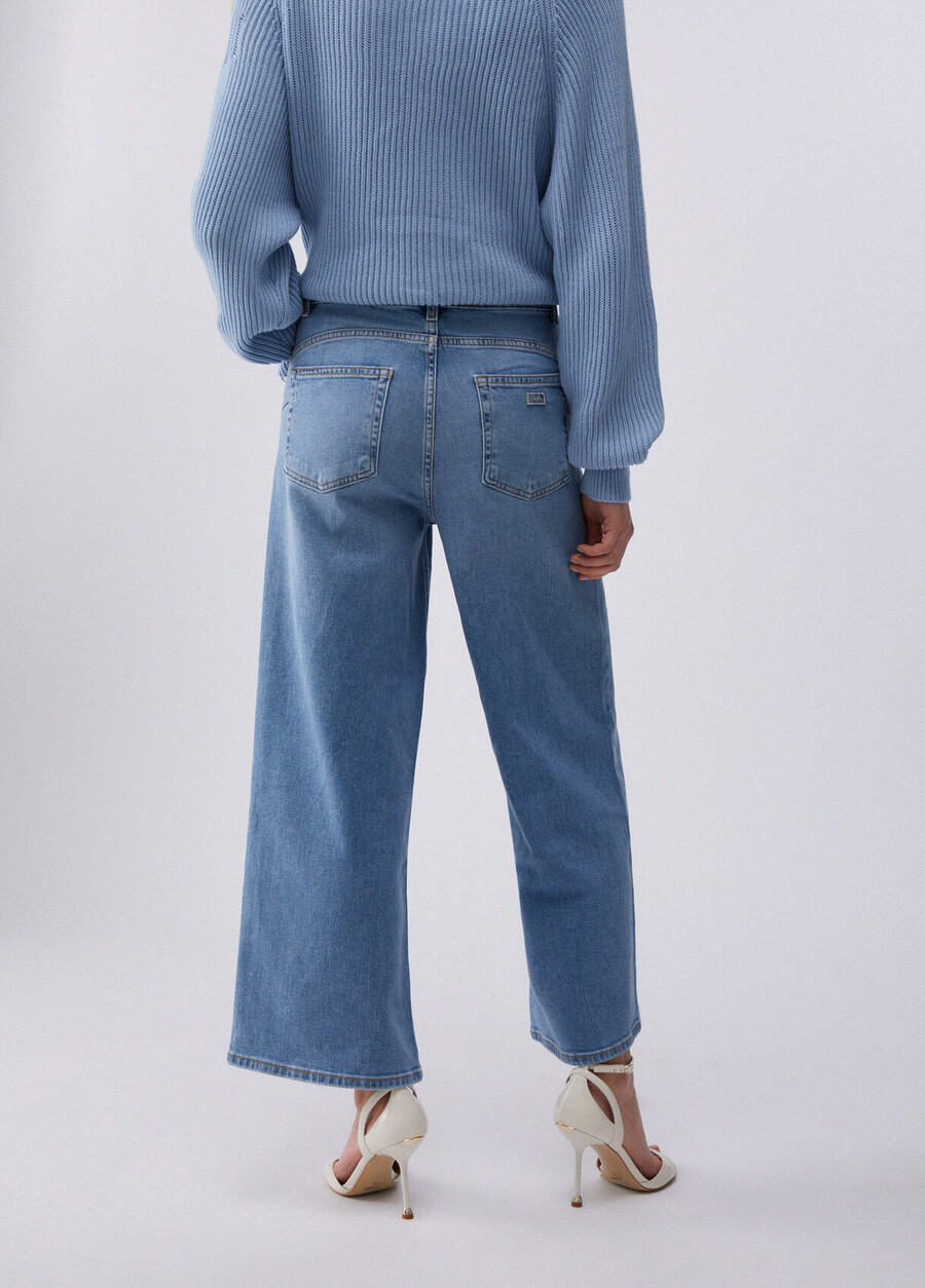 cropped flared jeans
