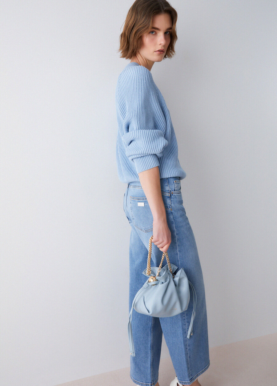 cropped flared jeans