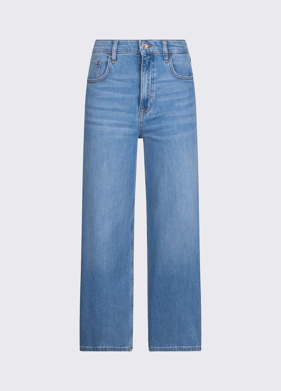 cropped flared jeans