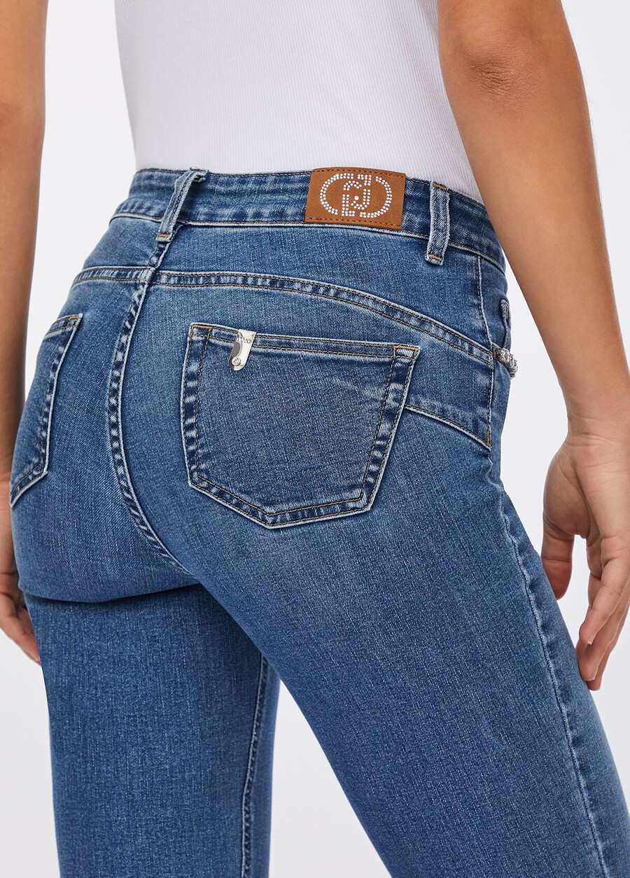 high-rise flared jeans