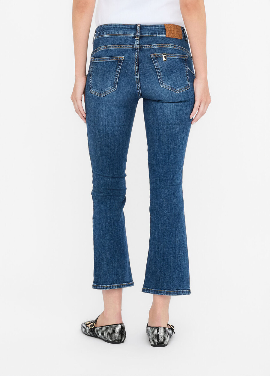 cropped flared jeans