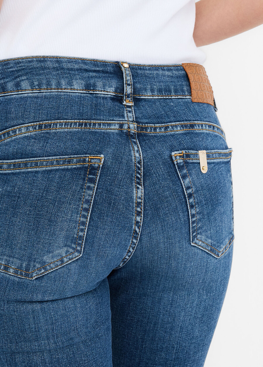 cropped flared jeans