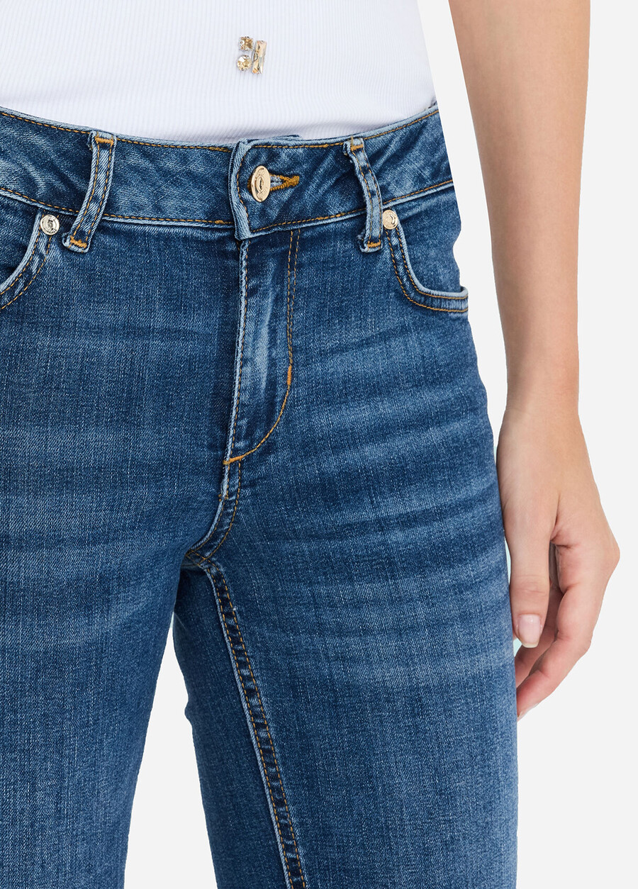 cropped flared jeans