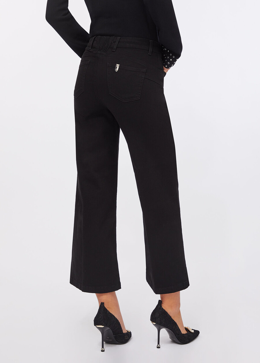 liu jo better cropped flared jeans