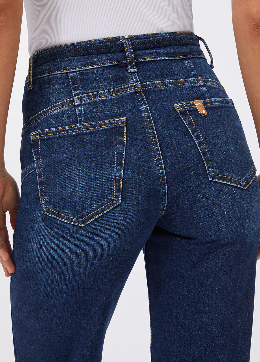flared jeans with belt