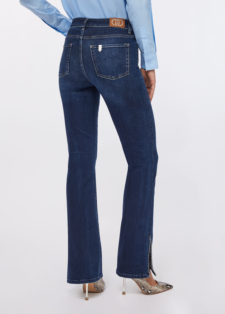 high-rise flared jeans