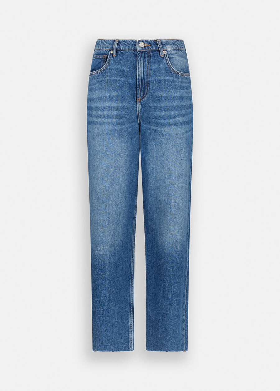 low-rise wide-leg jeans