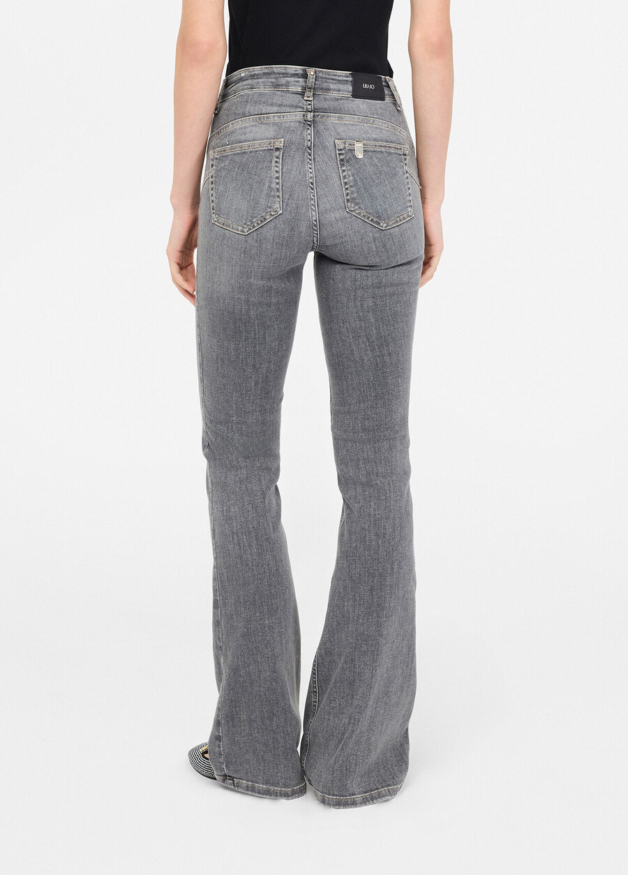 high-rise flared jeans