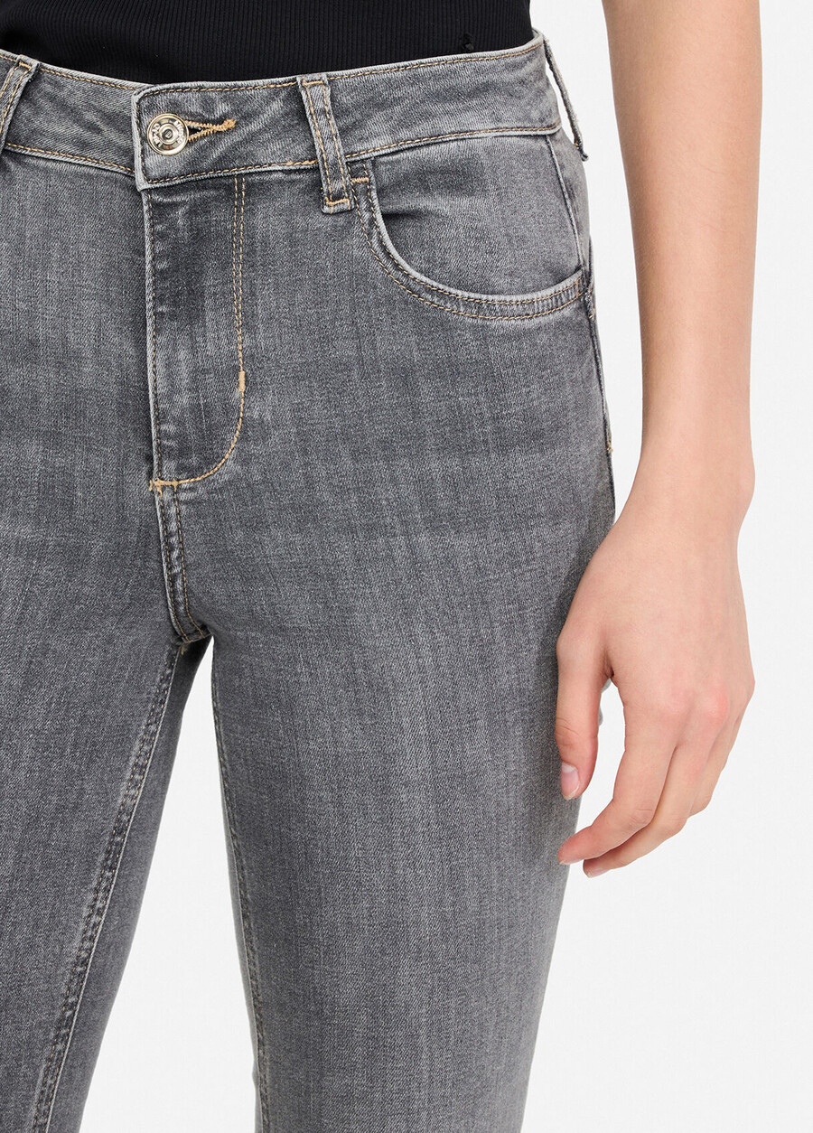 high-rise flared jeans