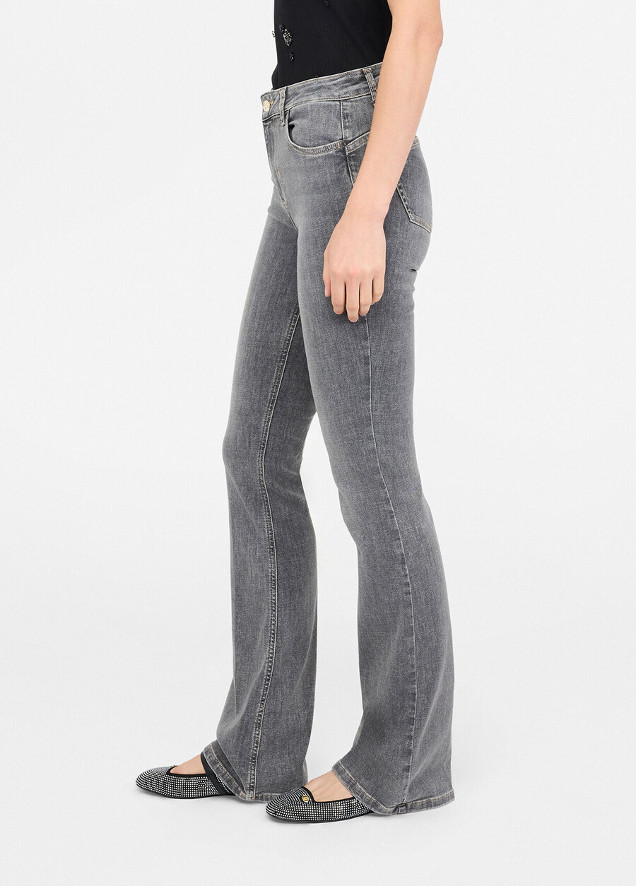 high-rise flared jeans