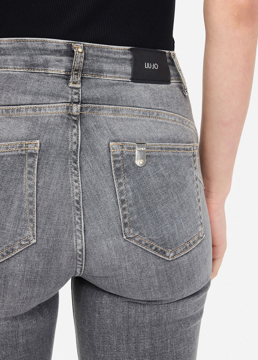 high-rise flared jeans