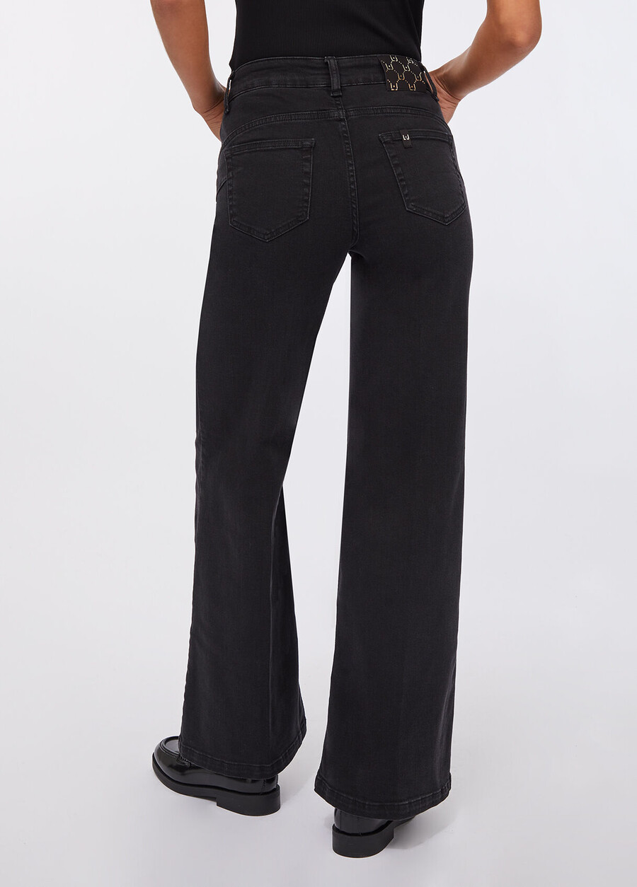 high-rise flared jeans