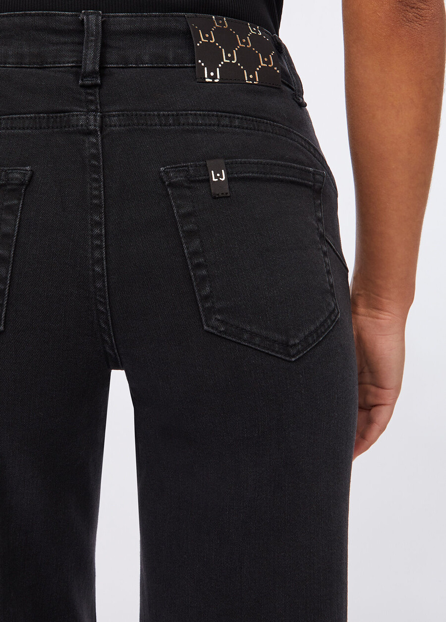 high-rise flared jeans