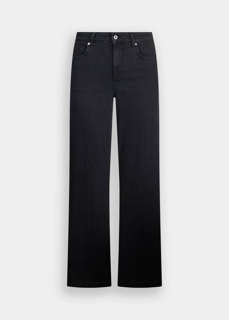high-rise flared jeans