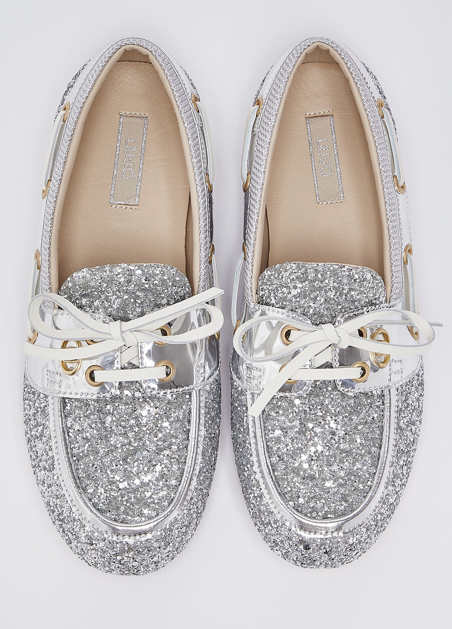 full-glitter loafers