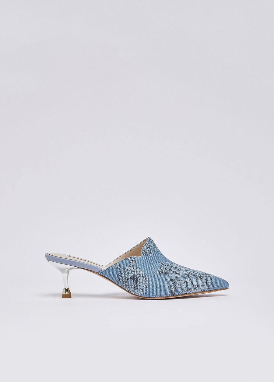 denim mules