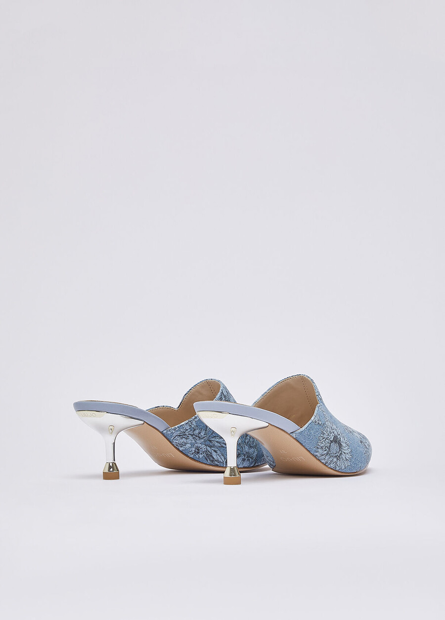 denim mules