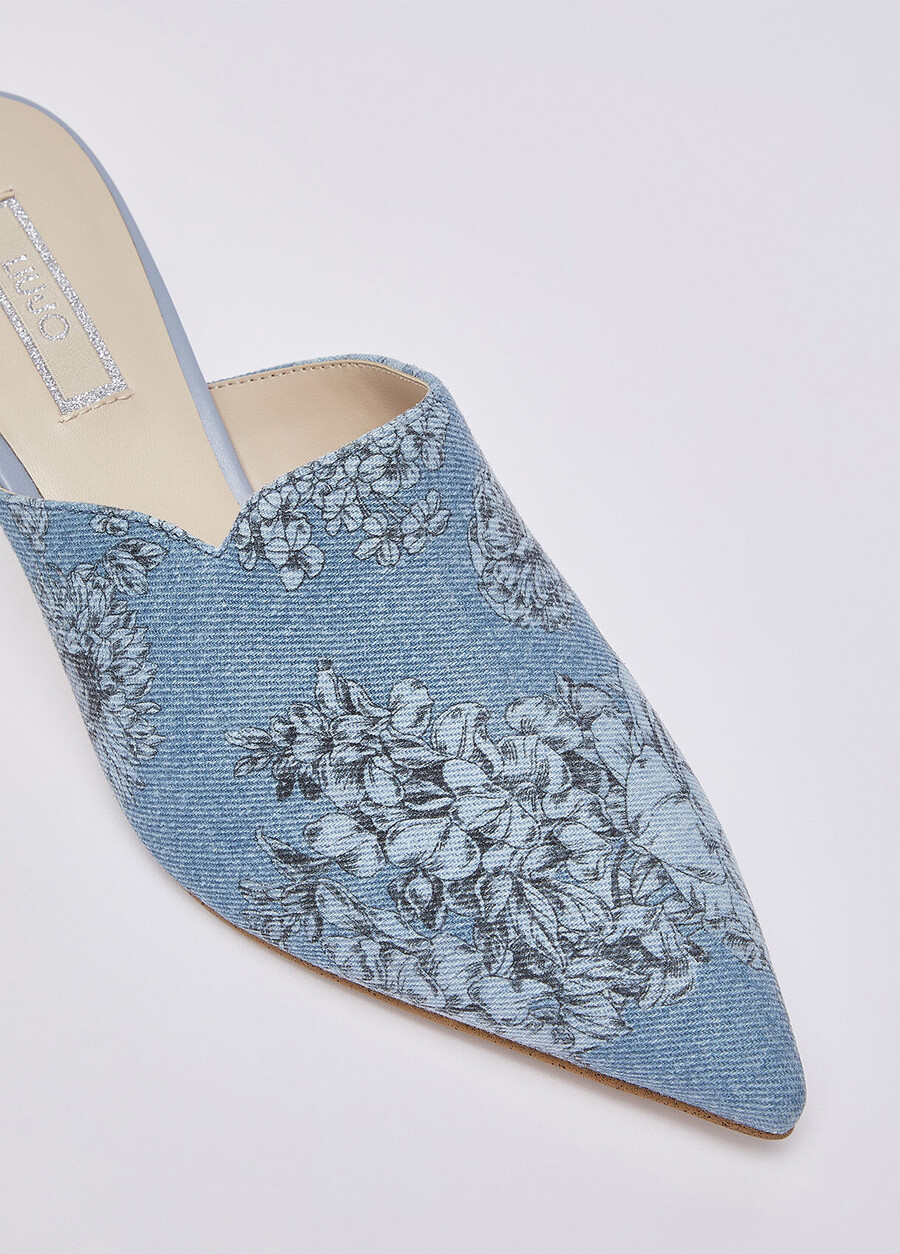 denim mules