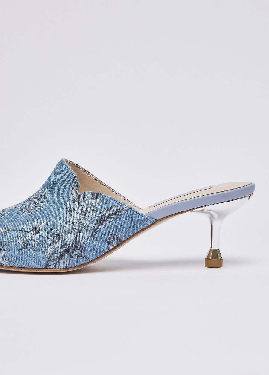 denim mules
