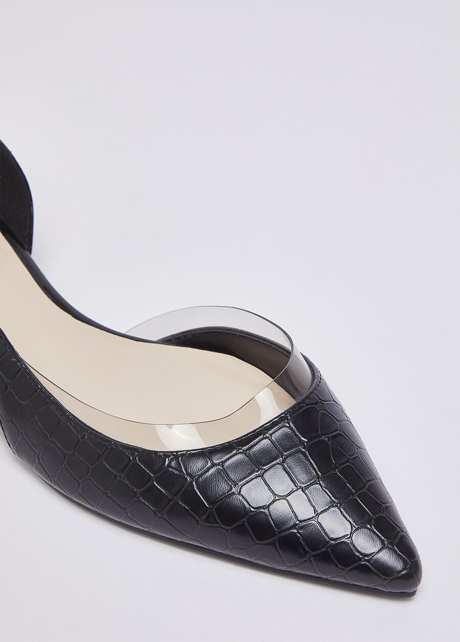 crocodile-print ballet flats