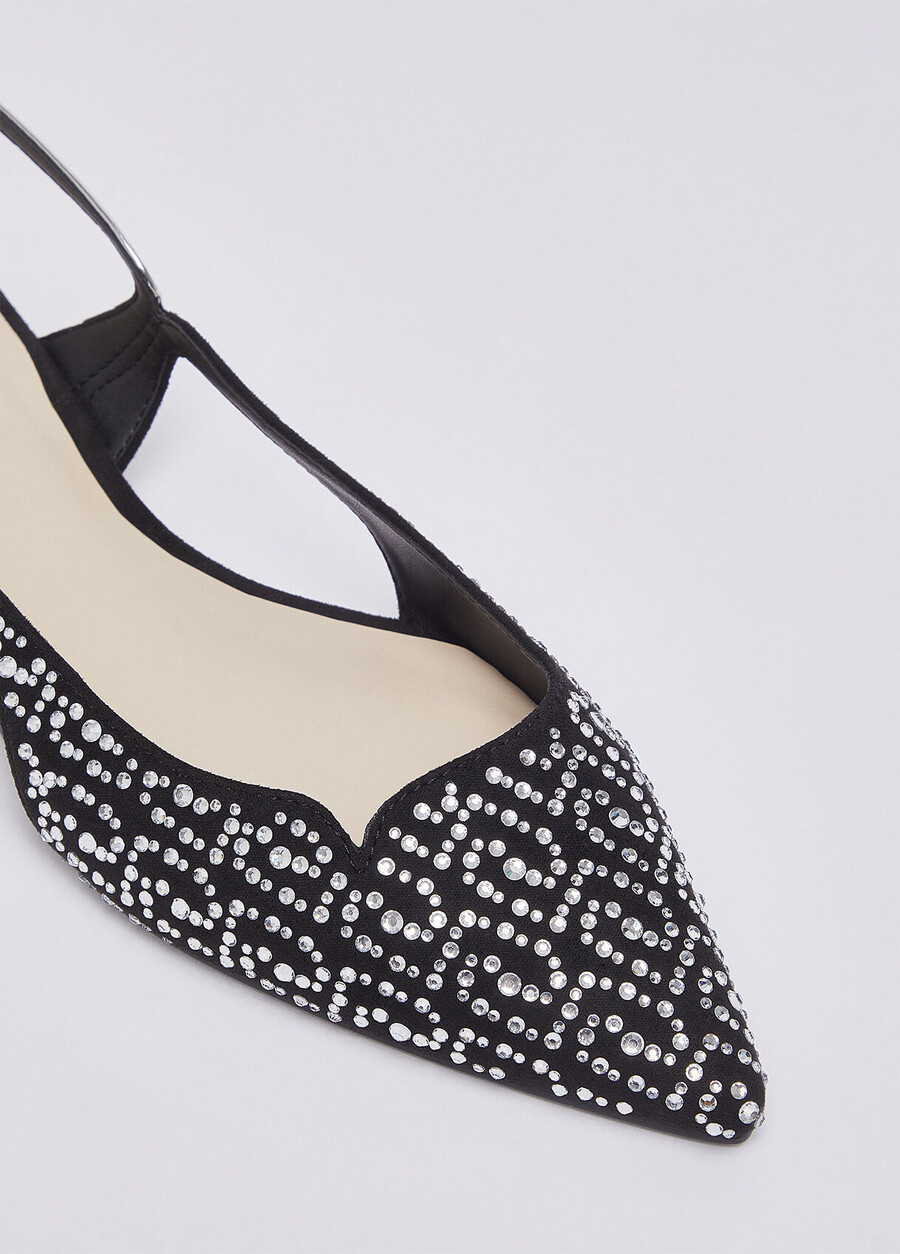 full rhinestone slingbacks