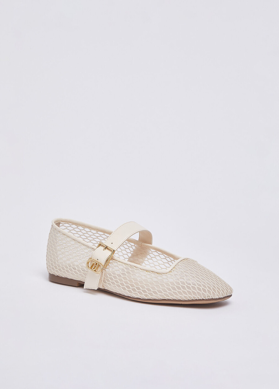 mesh ballet flats