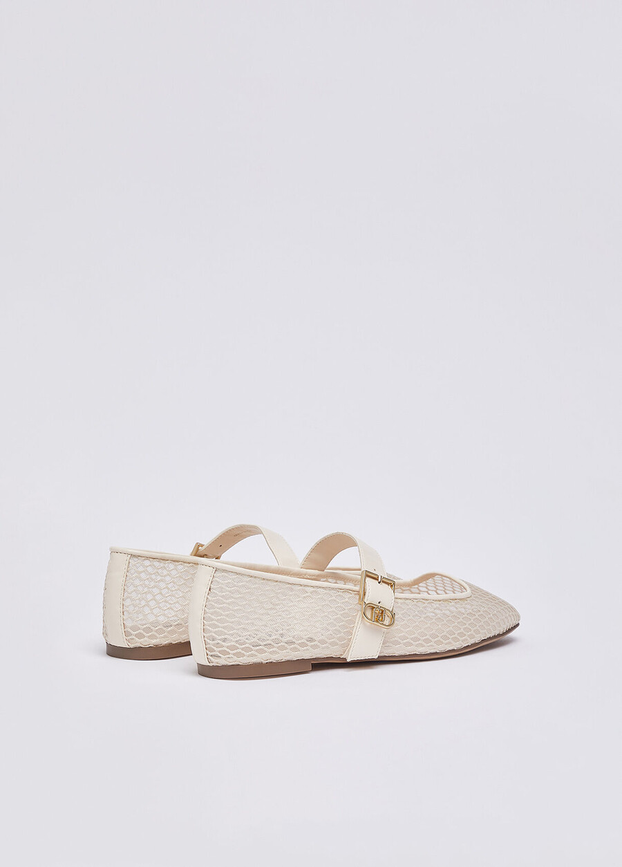 mesh ballet flats