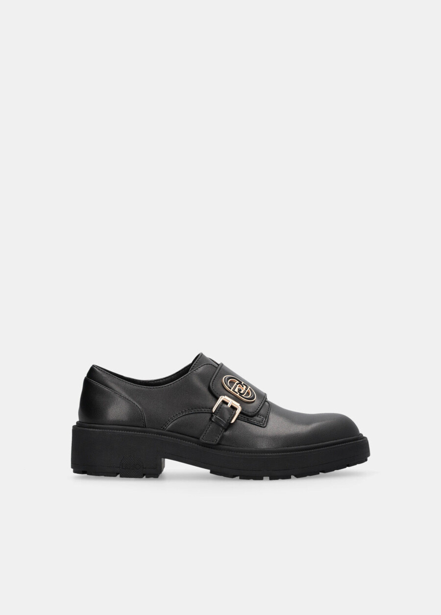 leather shoes with buckle