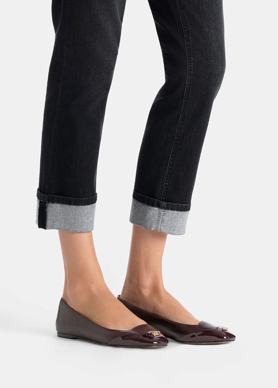 nappa leather ballet flats