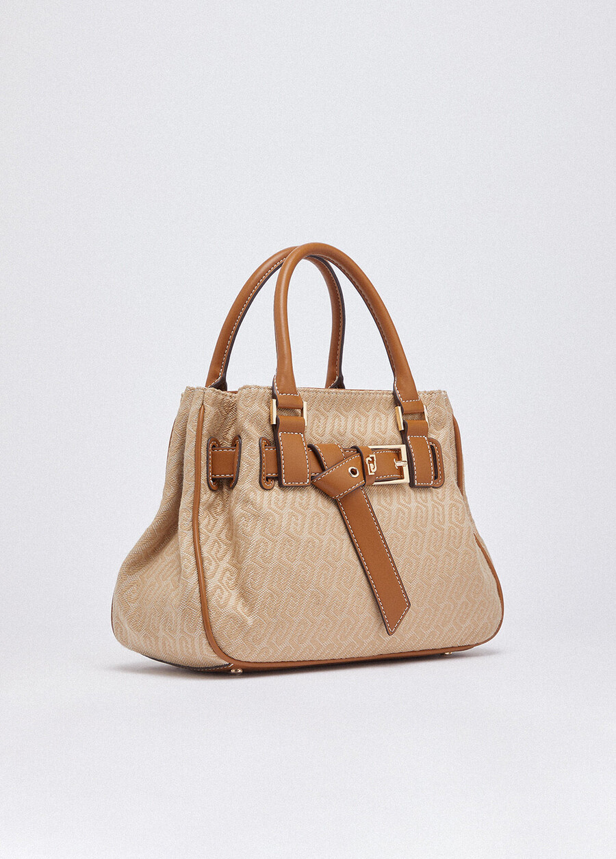 small jacquard handbag