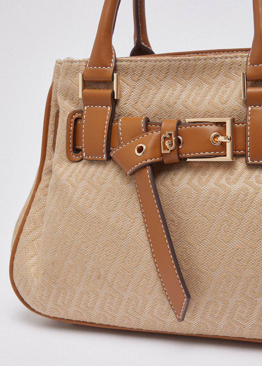 small jacquard handbag