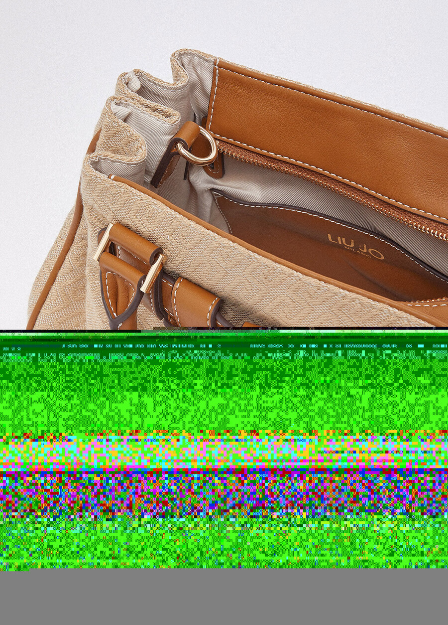 small jacquard handbag