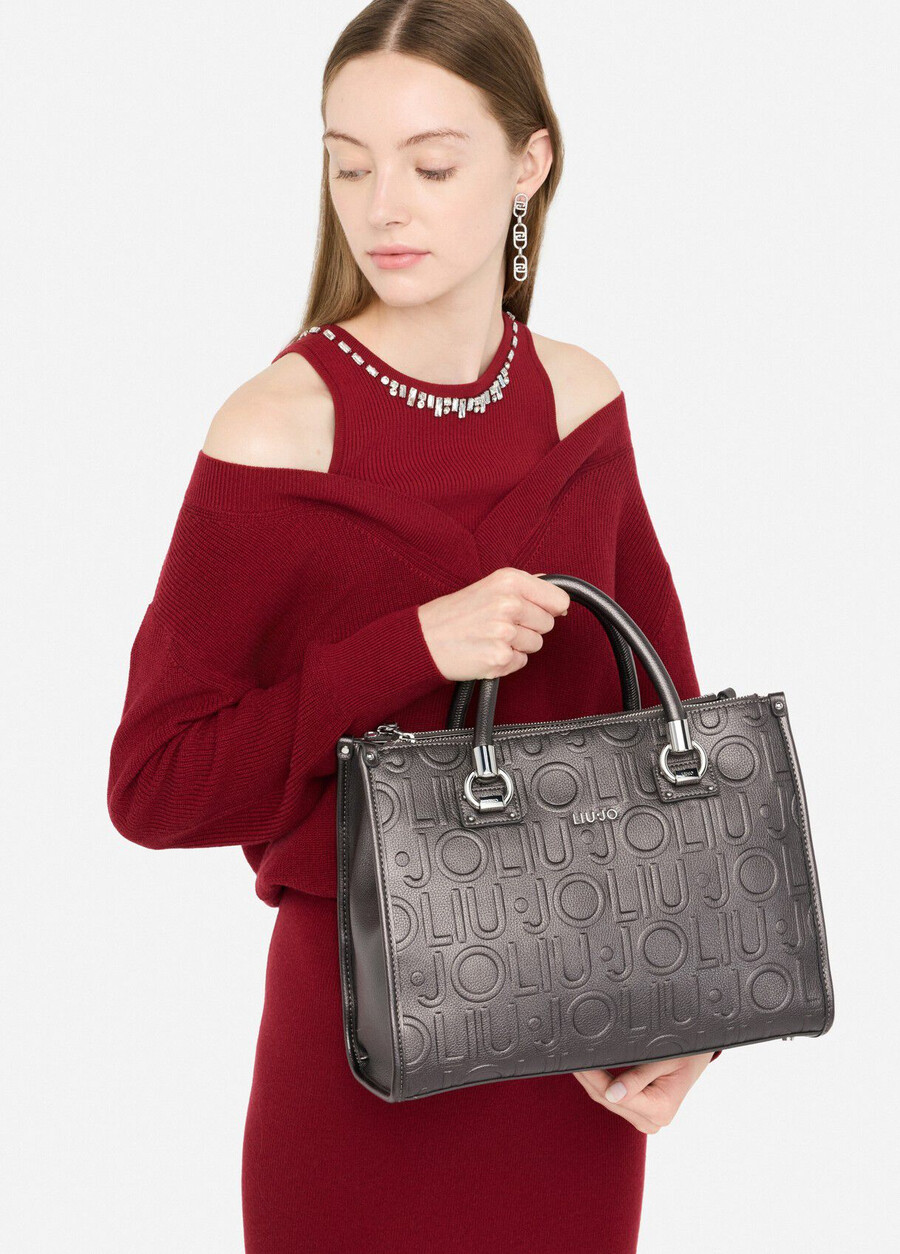 medium satchel with logo